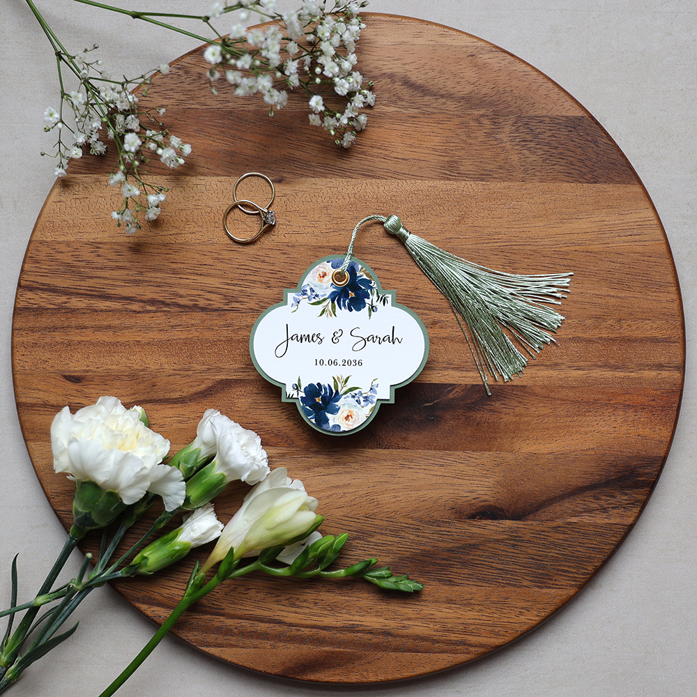 'Blue Velvet' Favour Tags