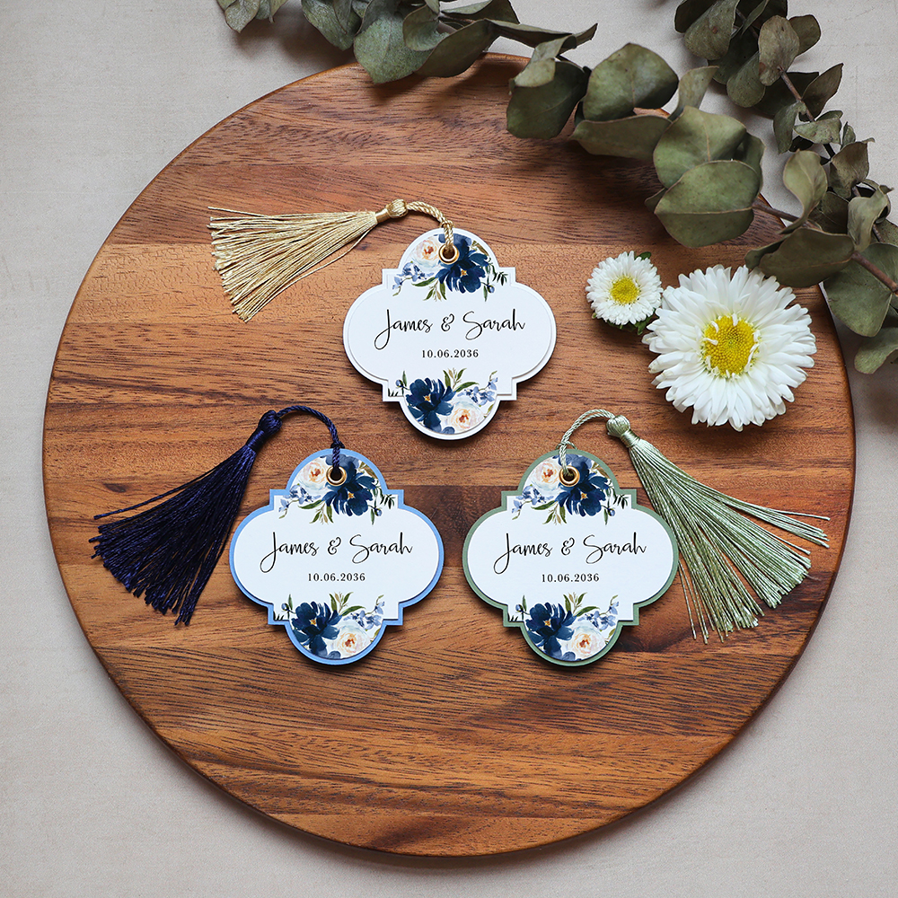 'Blue Velvet' Favour Tags