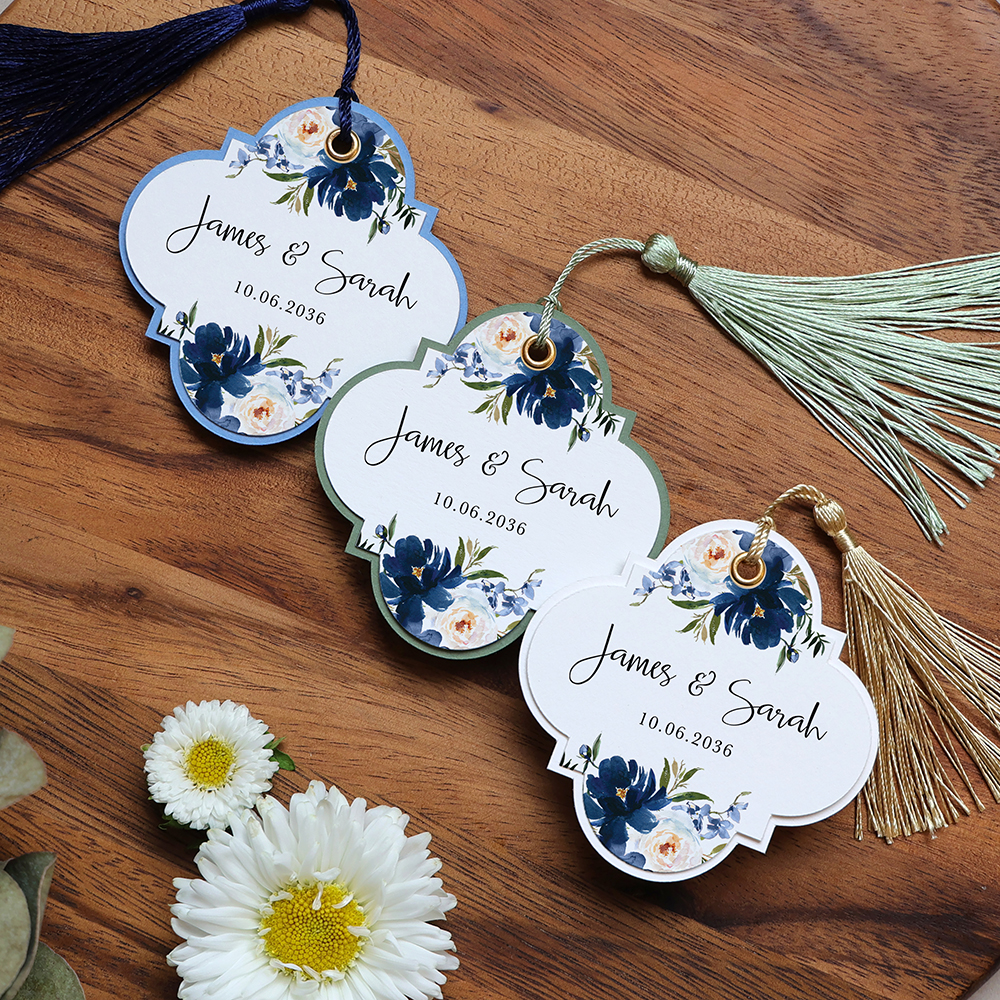 'Blue Velvet' Favour Tags