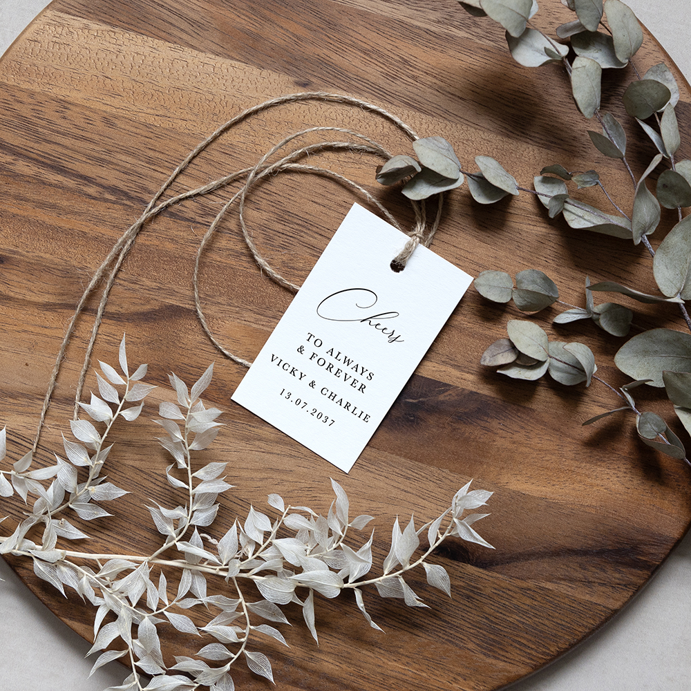 'Calligraphy 3' Favour Tags