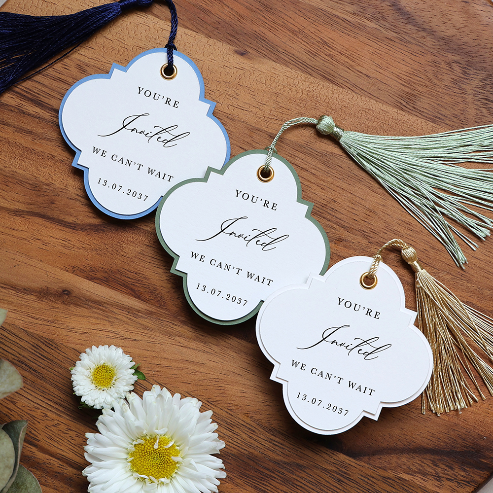 'Calligraphy 3' Favour Tags