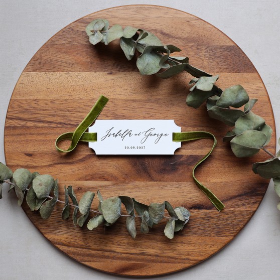 'Calligraphy 4' Favour Tags