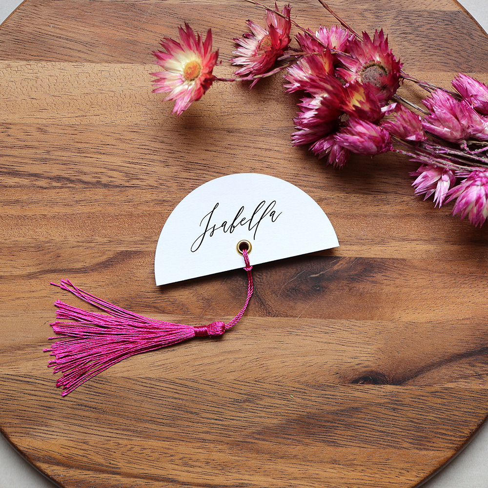 'Calligraphy 4' Favour Tags