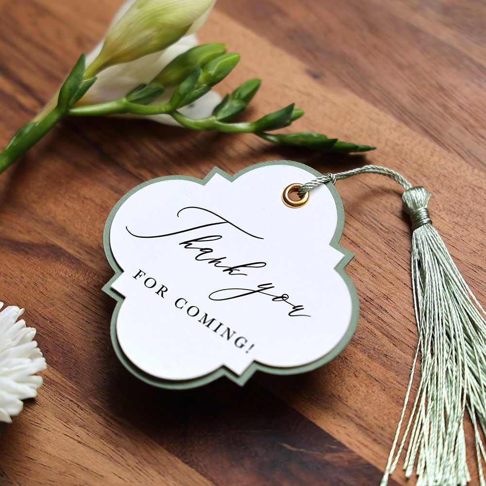 'Calligraphy 4' Favour Tags