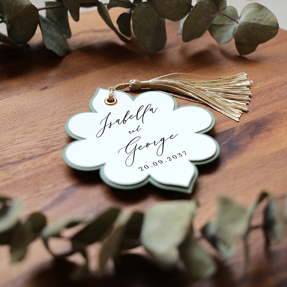 'Calligraphy 4' Favour Tags
