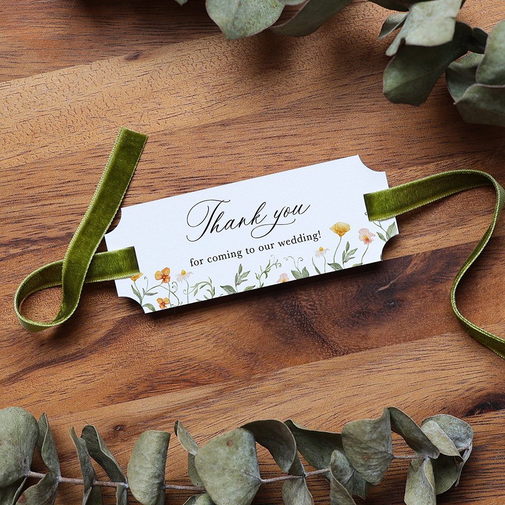 'Golden Meadow' Favour Tags