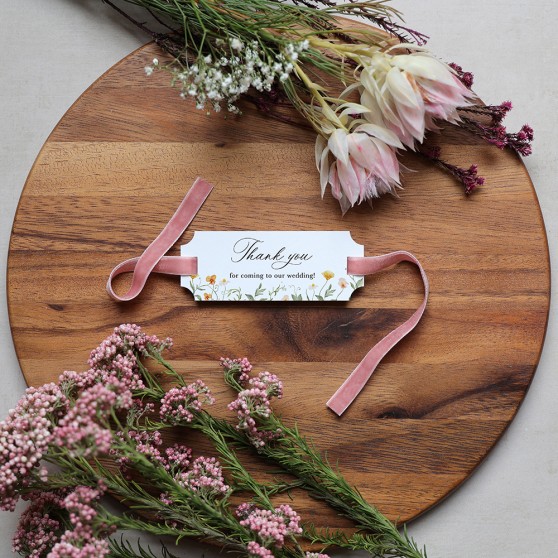 'Golden Meadow' Favour Tags