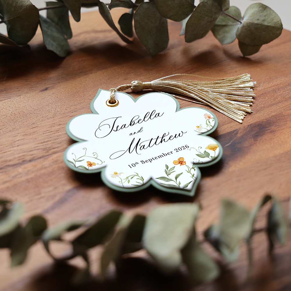 'Golden Meadow' Favour Tags