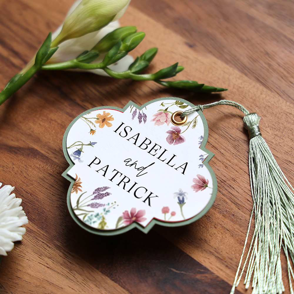 'Secret Garden' Favour Tags