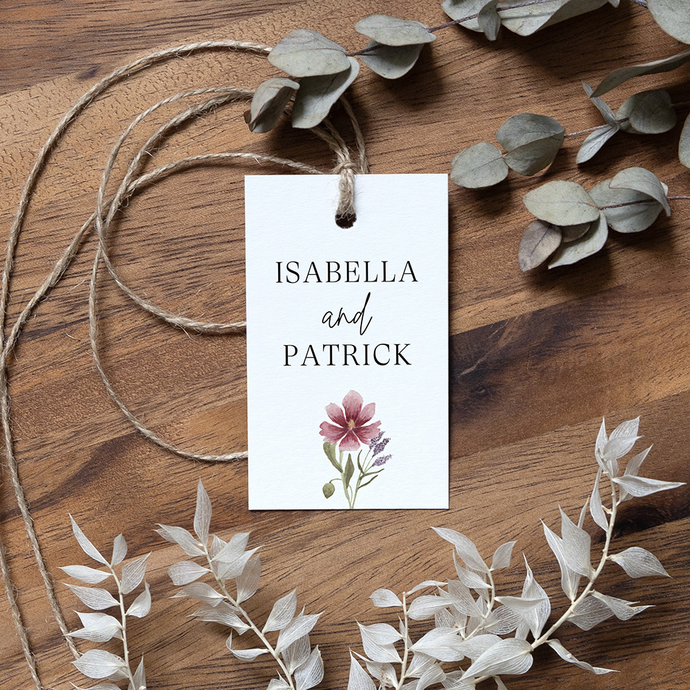 'Secret Garden' Printed Gatefold Wedding Invitation