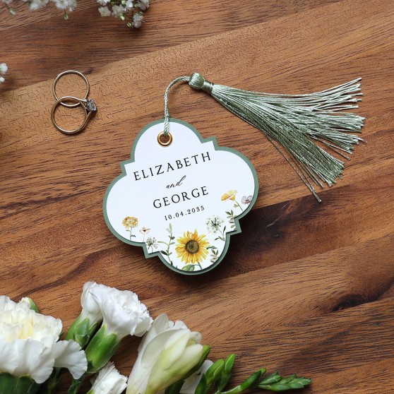 'Sunflower' Favour Tags