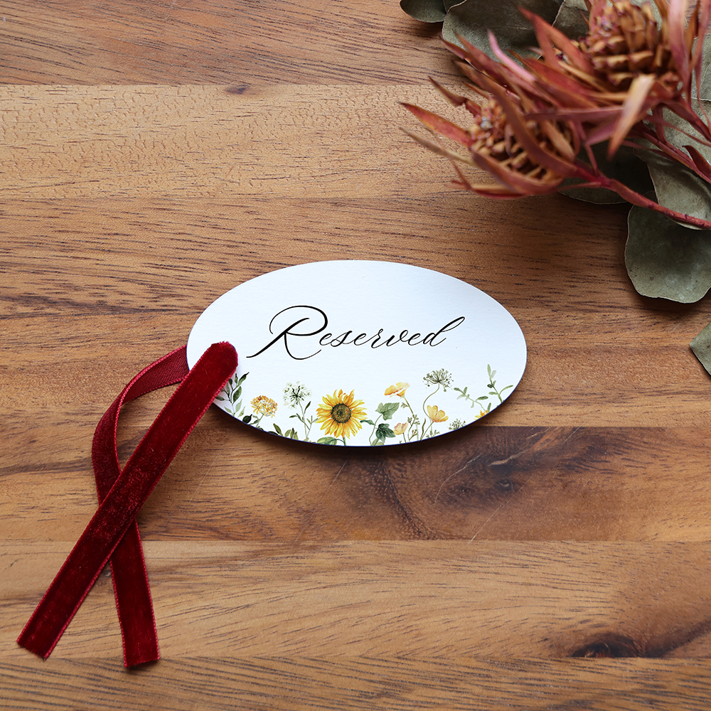 'Sunflower' Favour Tags