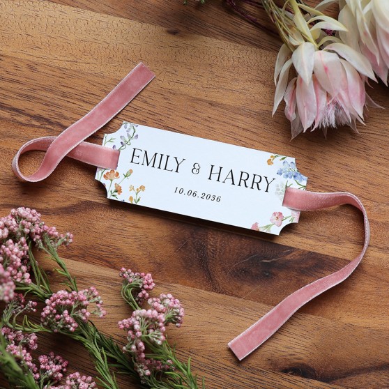 'Wildflower Garden' Favour Tags