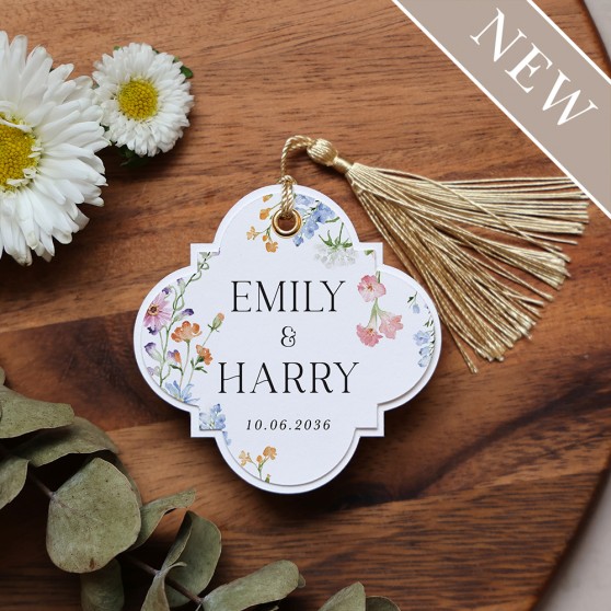 'Wildflower Garden' Favour Tags