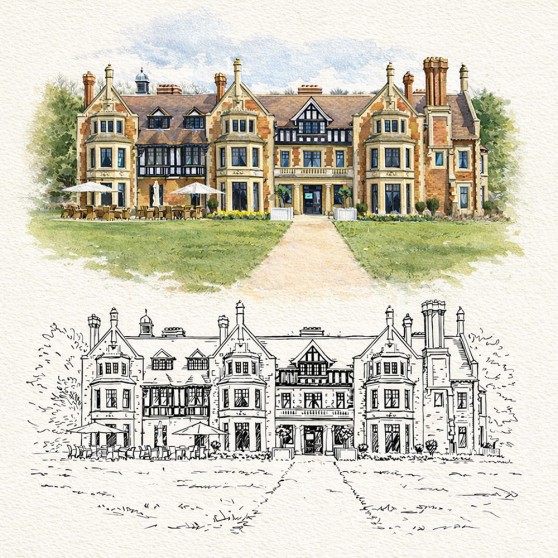 Custom Venue Illustration for any Wedding Stationery