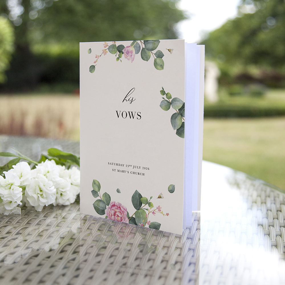 'Eucalyptus Blush' Wedding Vows & Readings