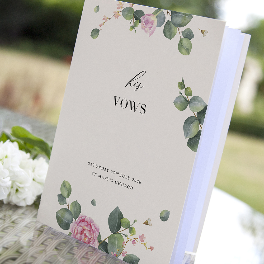 'Eucalyptus Blush' Wedding Vows & Readings