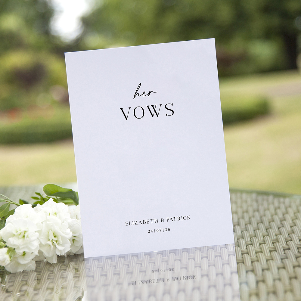 'Timeless' Wedding Vows