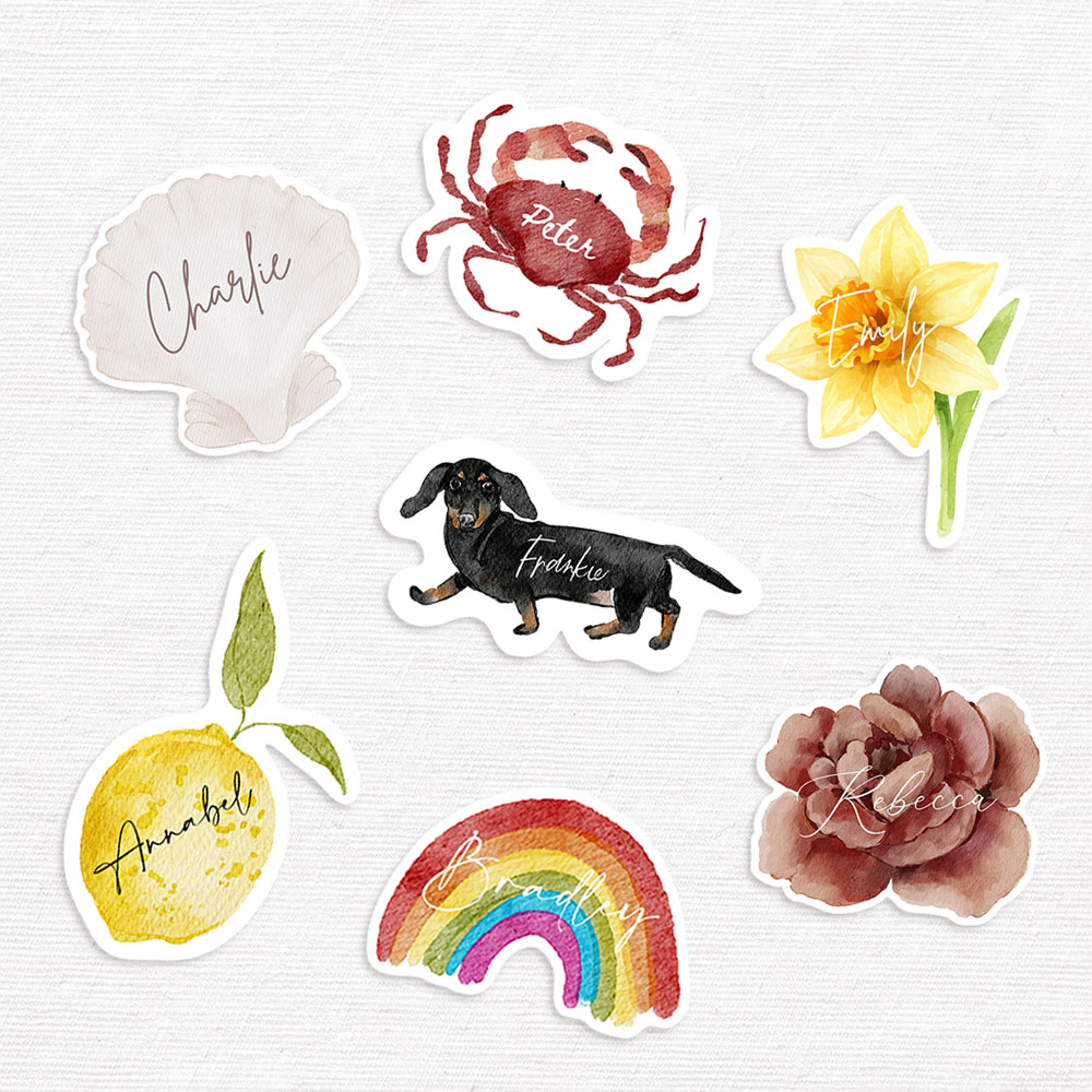 Sample Die Cut/Shaped Place Cards