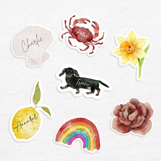 Sample Die Cut/Shaped Place Cards